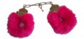Algema de Metal com Pelúcia - Rosa Pink - Cód.: 819